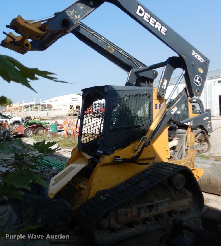 image for item HP9808 2012 John Deere 329D  tracked skid steer loader