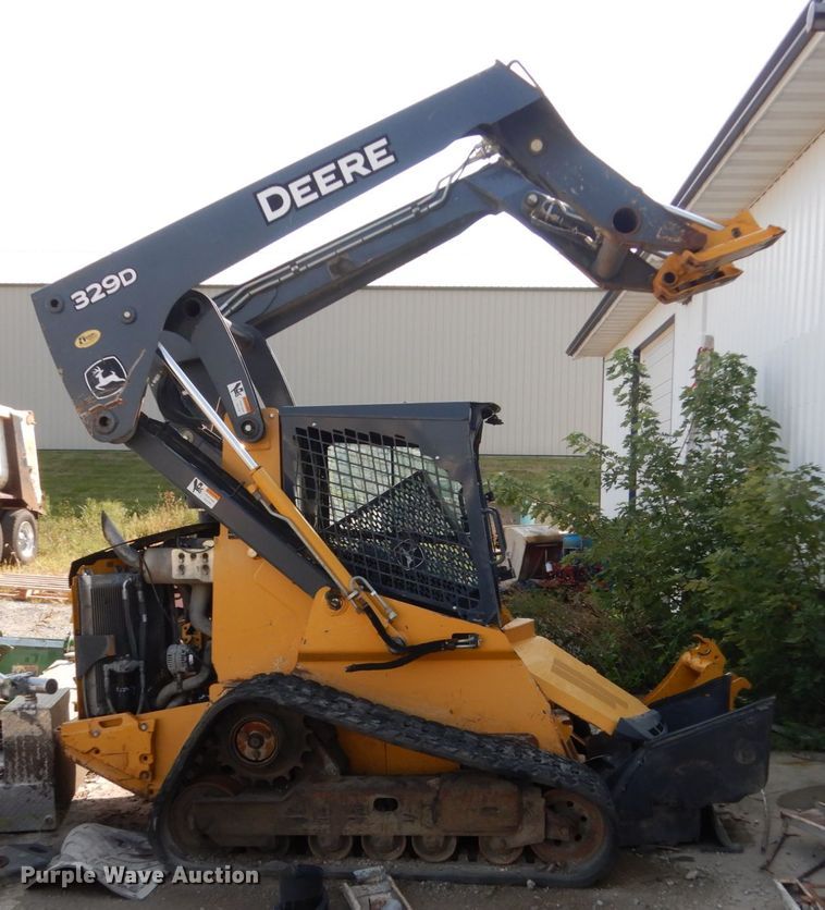 image for item HP9808 2012 John Deere 329D  tracked skid steer loader