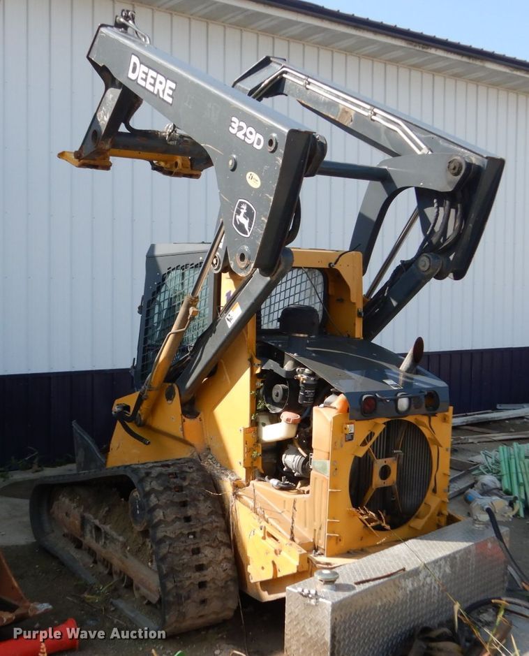 image for item HP9808 2012 John Deere 329D  tracked skid steer loader