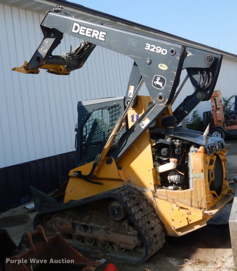 image for item HP9808 2012 John Deere 329D  tracked skid steer loader