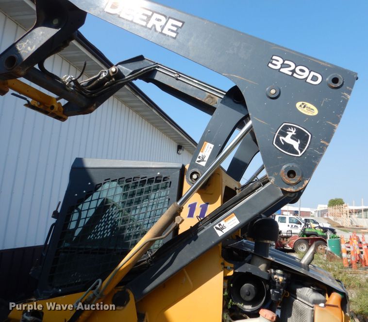 image for item HP9808 2012 John Deere 329D  tracked skid steer loader