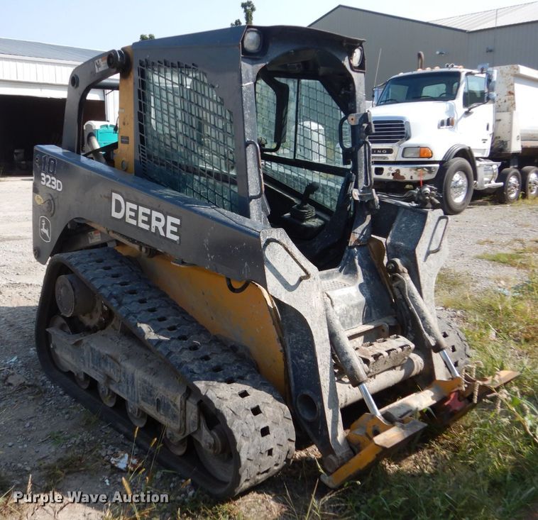 image for item HP9809 2012 John Deere 323D  tracked skid steer loader