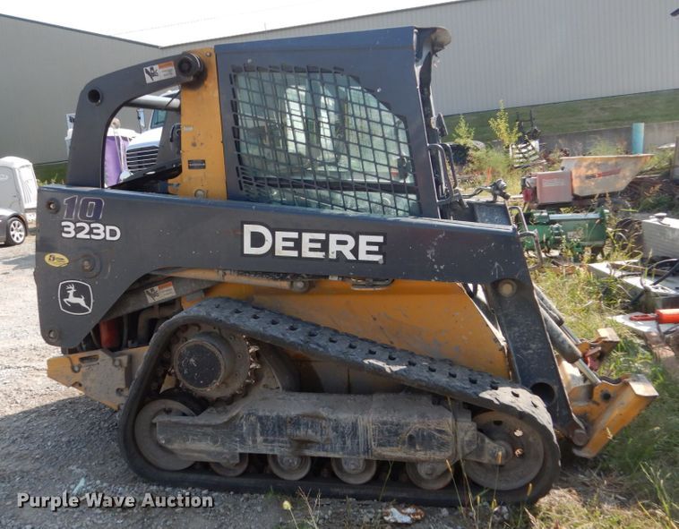 image for item HP9809 2012 John Deere 323D  tracked skid steer loader