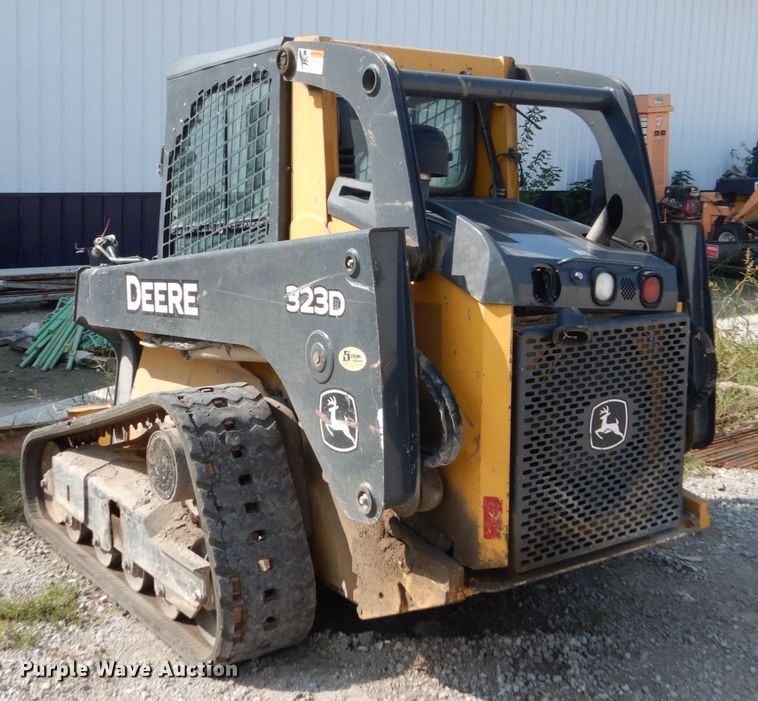 image for item HP9809 2012 John Deere 323D  tracked skid steer loader