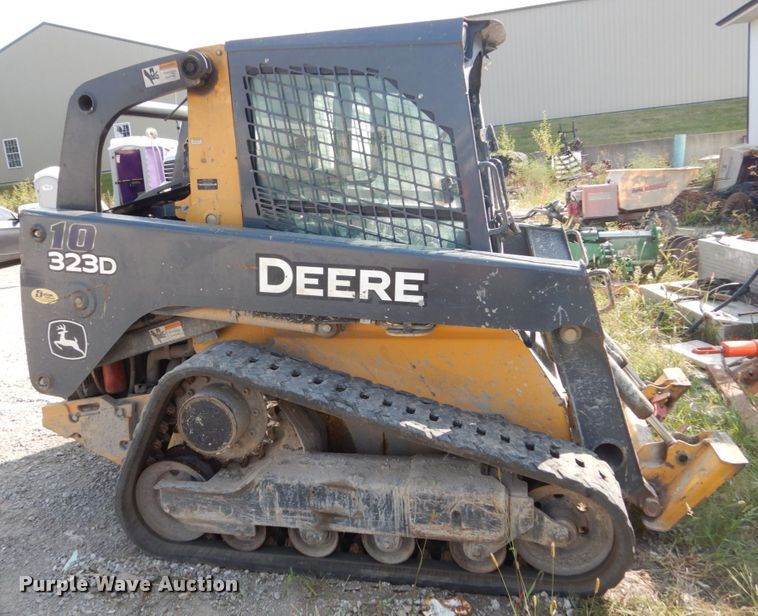 image for item HP9809 2012 John Deere 323D  tracked skid steer loader