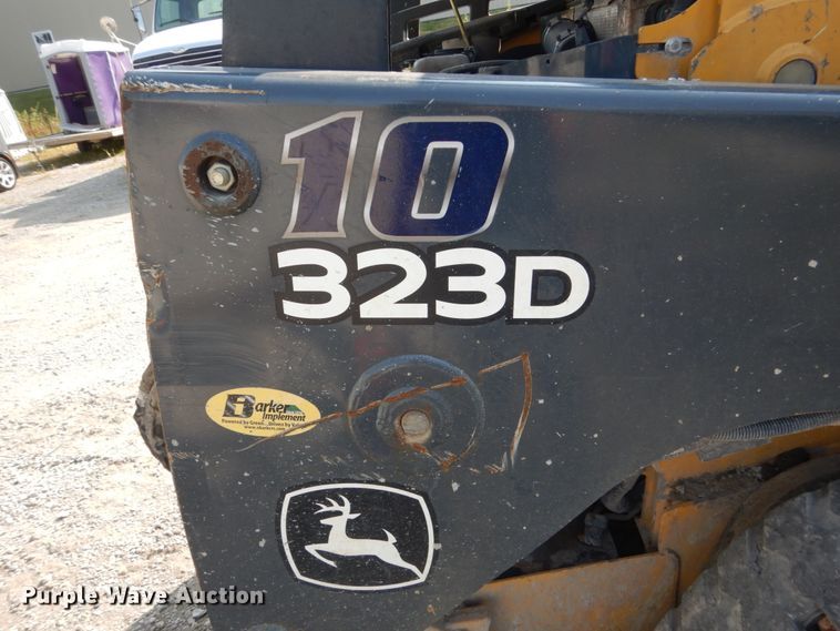 image for item HP9809 2012 John Deere 323D  tracked skid steer loader