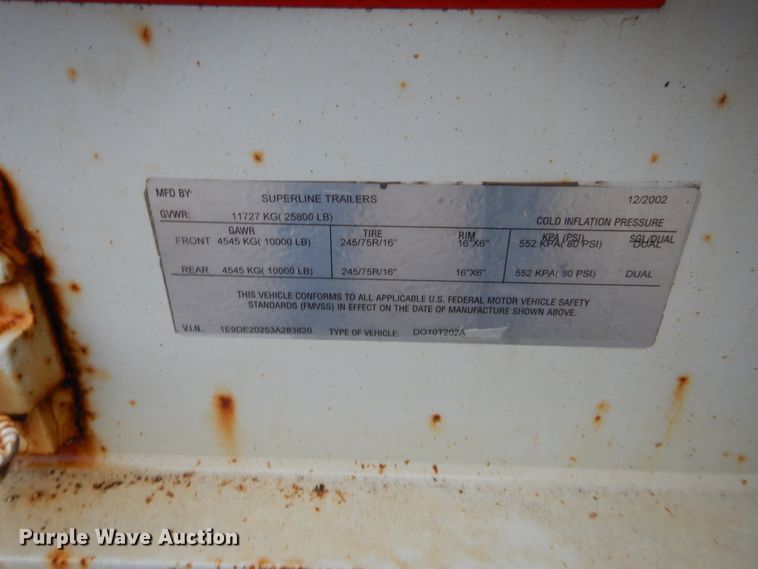 image for item HW9323 Superline equipment trailer