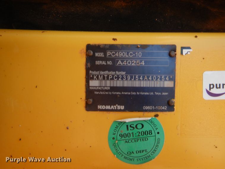 image for item HW9326 2013 Komatsu PC490LC-10  excavator