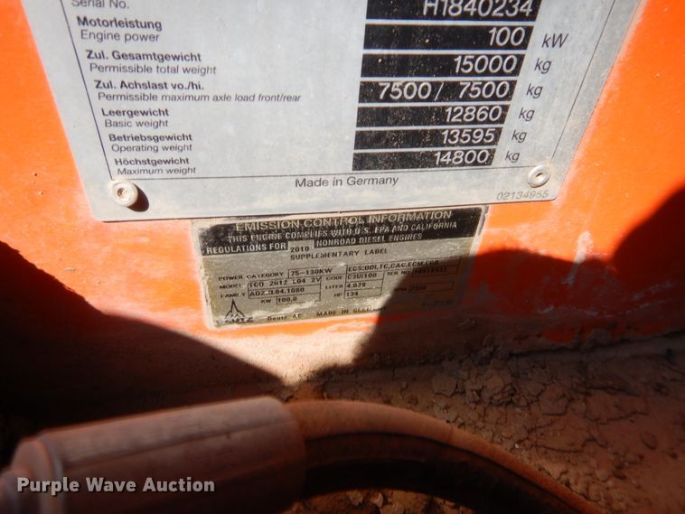 image for item HW9330 2010 Hamm HD140VO  vibratory double drum roller