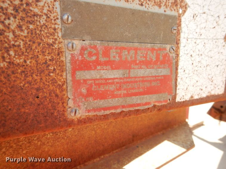 image for item DI0776 1991 Clement 540-0-39 bottom dump trailer