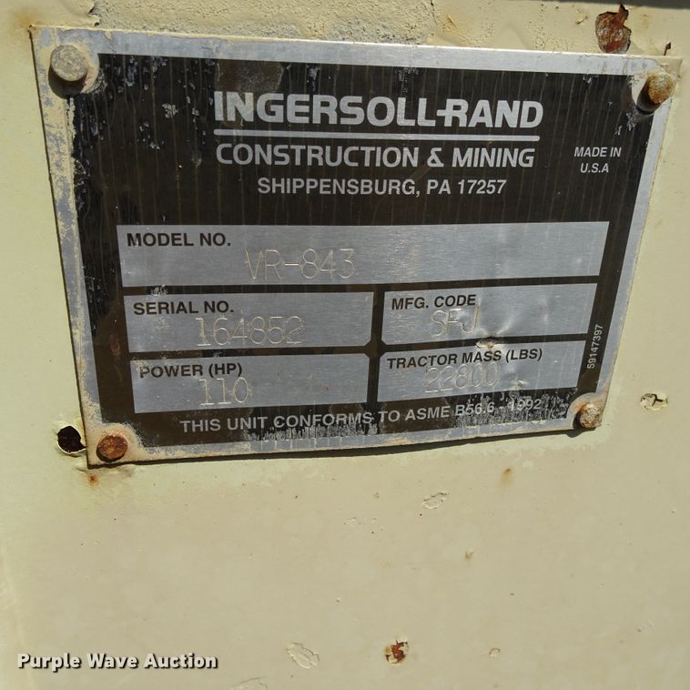 image for item DI0778 Ingersoll Rand  VR-843 telehandler