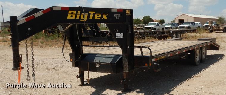 image for item DJ1028 2014 Big Tex 14GN equipment trailer