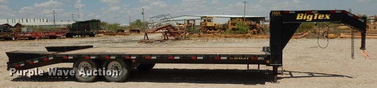 image for item DJ1028 2014 Big Tex 14GN equipment trailer