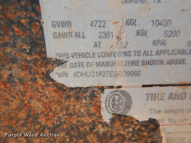 image for item DJ1030 2014 Buck Dandy utility trailer