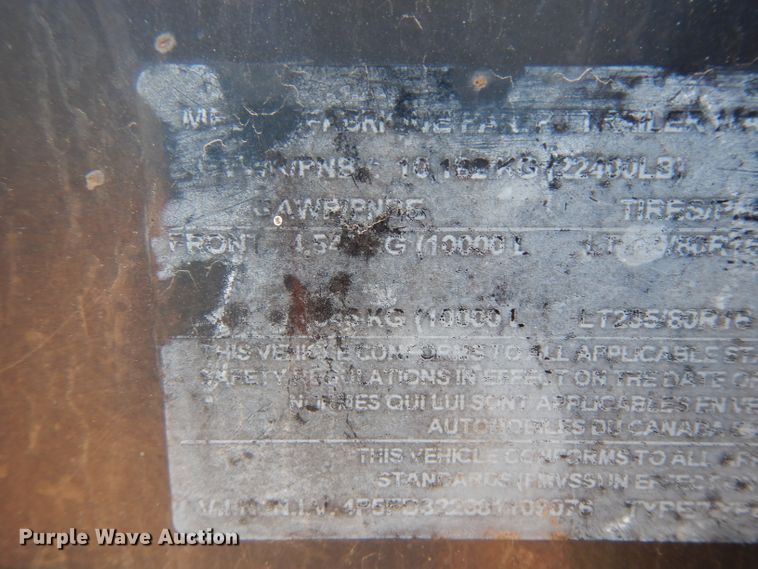 image for item DJ1036 2008 PJ equipment trailer