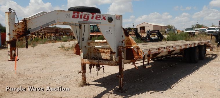 image for item DJ1037 2008 Big Tex equipment trailer