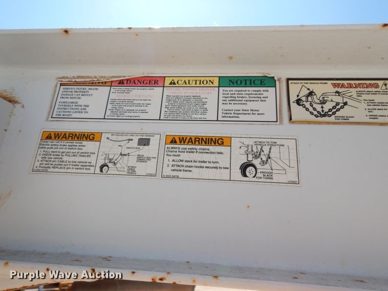 image for item DJ1037 2008 Big Tex equipment trailer