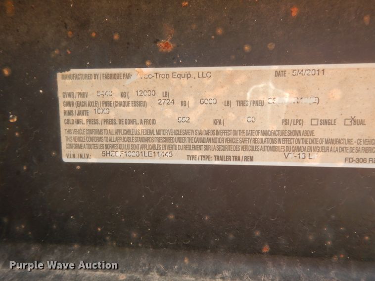 image for item DJ1044 2011 Vermeer Vactron LP555DT vacuum excavator