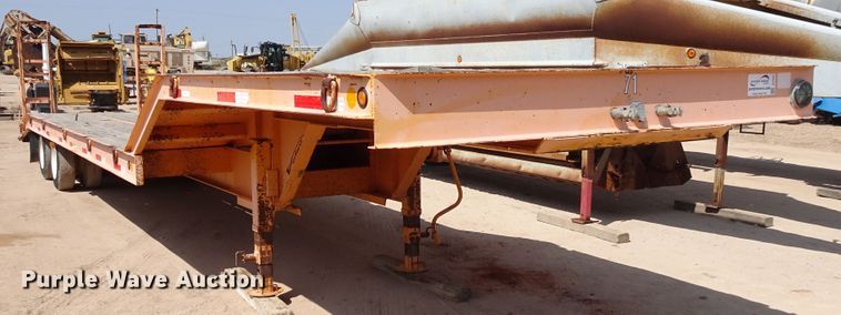 image for item DJ1047 2006 Kaufman drop deck equipment trailer