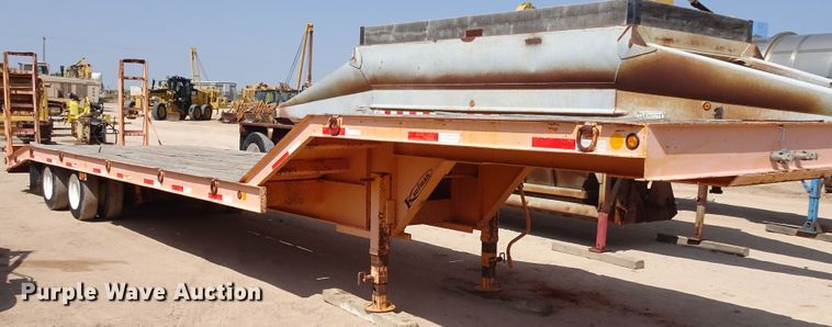image for item DJ1047 2006 Kaufman drop deck equipment trailer