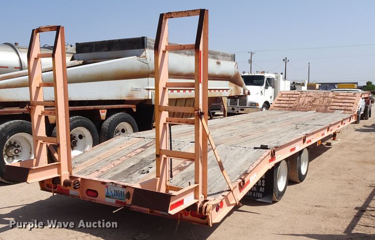 image for item DJ1047 2006 Kaufman drop deck equipment trailer