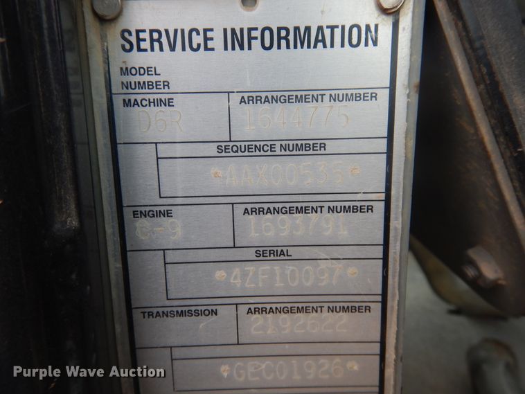 image for item DJ1067 2004 Caterpillar D6R XL Series II  dozer