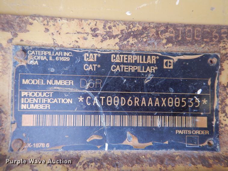 image for item DJ1067 2004 Caterpillar D6R XL Series II  dozer