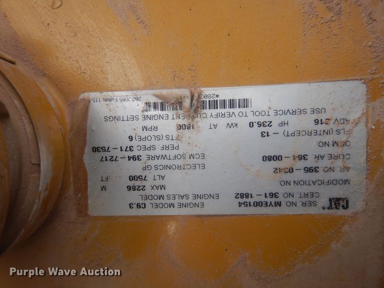 image for item DJ1068 2013 Caterpillar 336EL  excavator