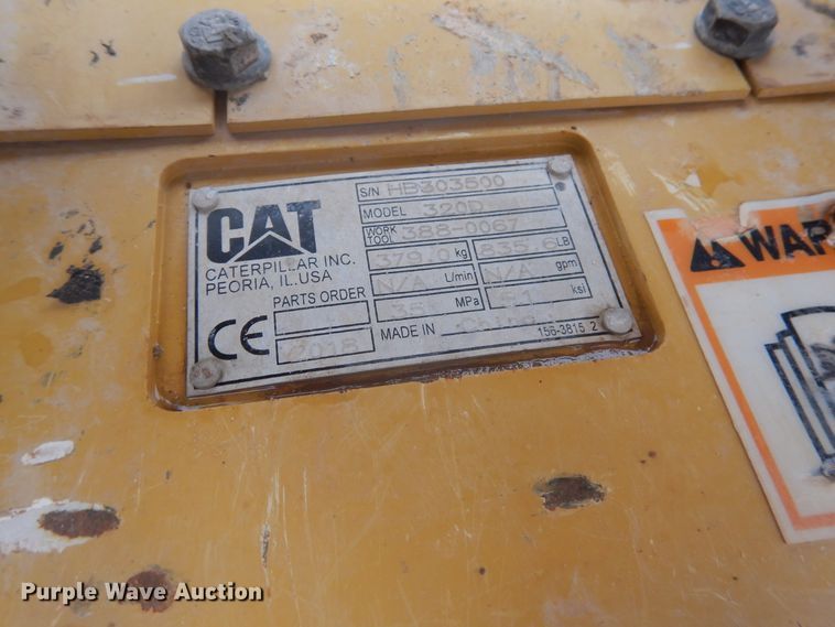 image for item DJ1069 2018 Caterpillar 323  excavator
