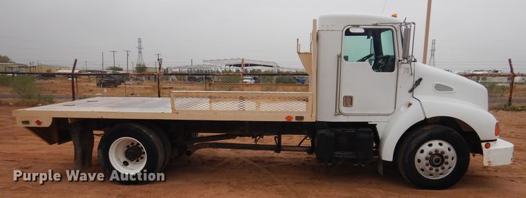 image for item DJ1071 1995 Kenworth T300  flatbed truck