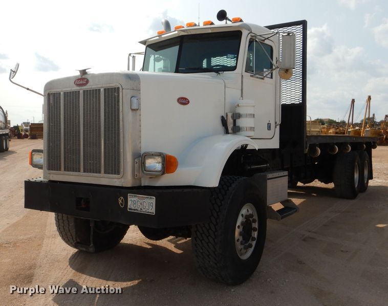 image for item DJ8766 1997 Peterbilt 357  flatbed truck