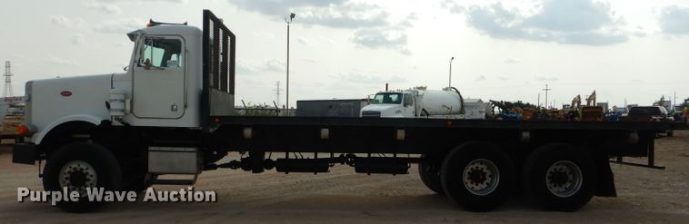 image for item DJ8766 1997 Peterbilt 357  flatbed truck