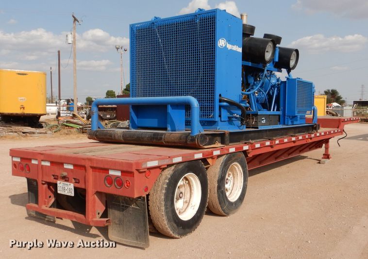 image for item DJ8768 Ingersoll Rand air compressor and Lufkin trailer