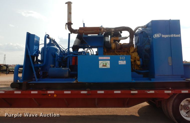 image for item DJ8768 Ingersoll Rand air compressor and Lufkin trailer