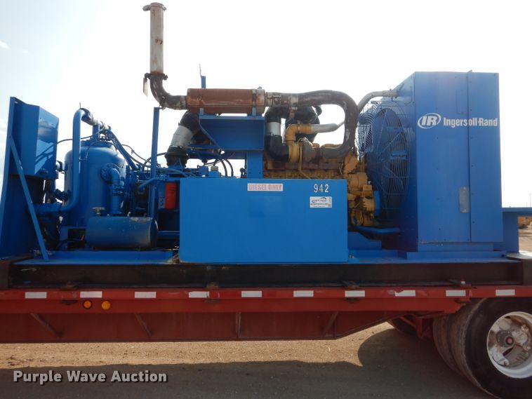 image for item DJ8768 Ingersoll Rand air compressor and Lufkin trailer