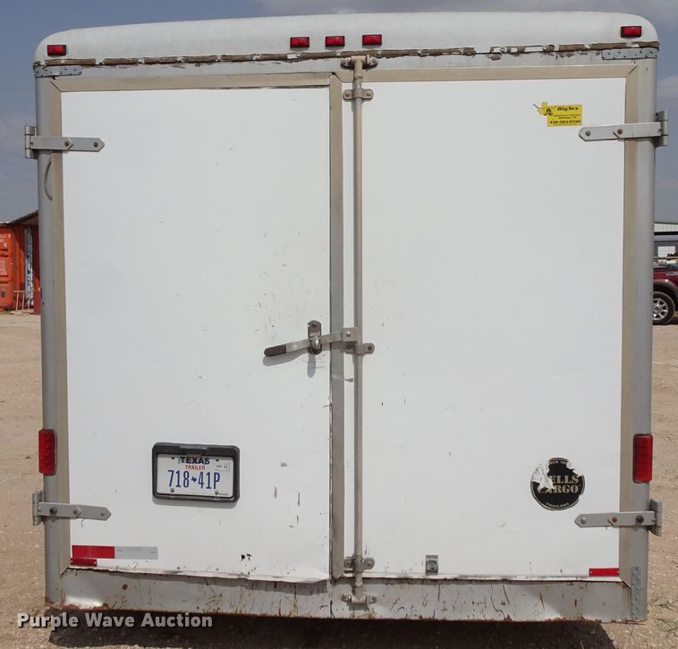 image for item DJ8774 2005 Wells enclosed cargo trailer