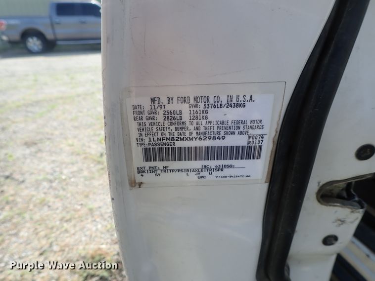 image for item DG2340 1998 Lincoln Town Car