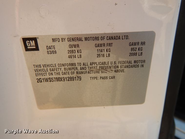 image for item DH0027 2009 Chevrolet Impala Police Cruiser