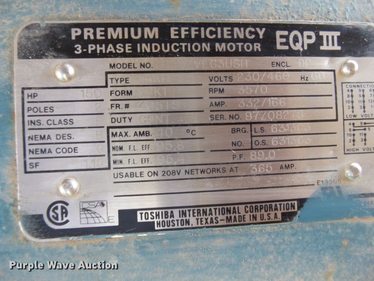 image for item DH3930 (3) Toshiba B1502VLC3USH electric motors