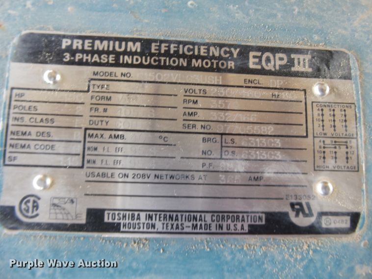 image for item DH3930 (3) Toshiba B1502VLC3USH electric motors