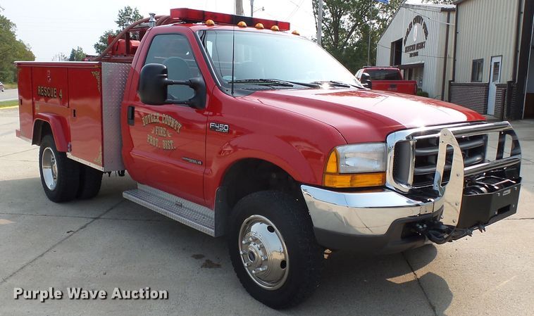 image for item DH3942 1999 Ford F450 Super Duty XL  rescue fire truck
