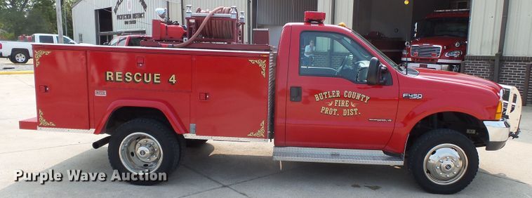 image for item DH3942 1999 Ford F450 Super Duty XL  rescue fire truck