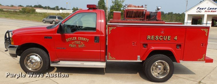 image for item DH3942 1999 Ford F450 Super Duty XL  rescue fire truck