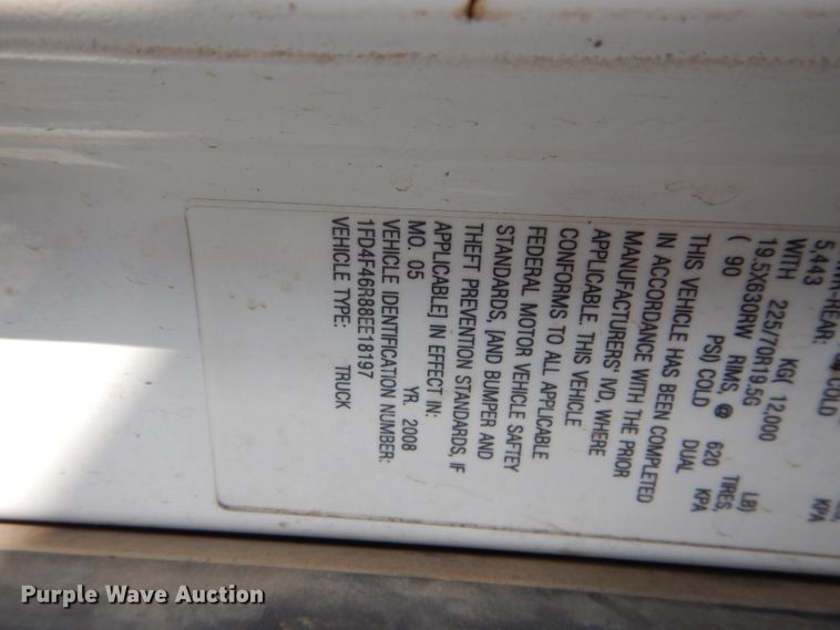 image for item DI8287 2008 Ford F450 Super Duty XL  utility truck