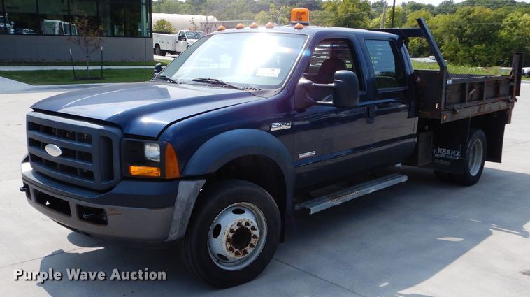 image for item DI8289 2007 Ford F450 Super Duty XL  dump flatbed truck