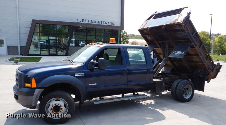 image for item DI8289 2007 Ford F450 Super Duty XL  dump flatbed truck