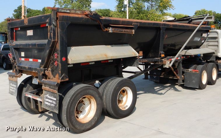 image for item DI8300 2000 Travis end dump trailer