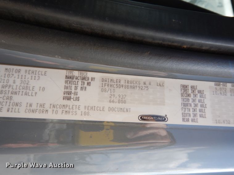 image for item DJ6750 2011 Freightliner Business Class M2  roll off container truck