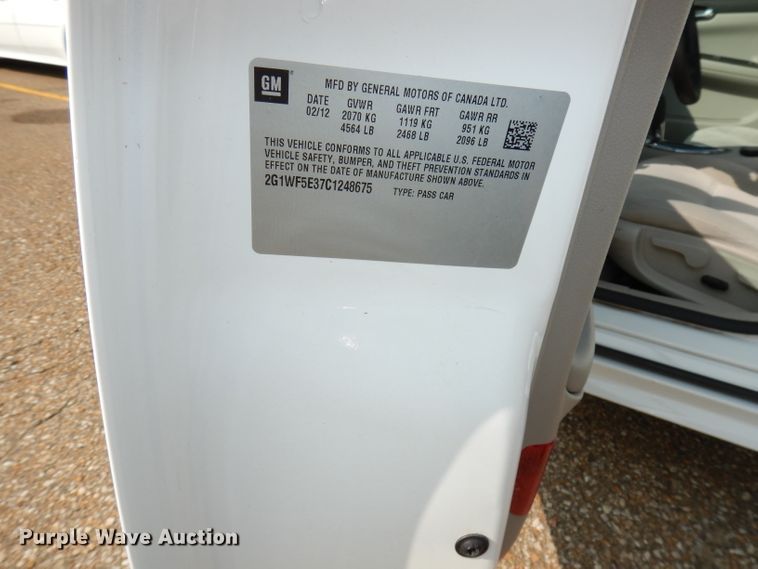 image for item DJ6758 2012 Chevrolet Impala