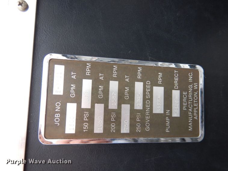 image for item DJ6807 1987 Pierce Lance  fire truck